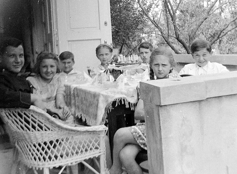 A birthday moment identified in a family collection